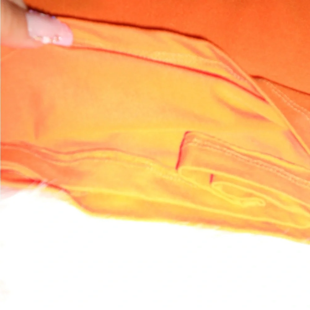 Vibrant Orange Bodycon Tube Top Dress